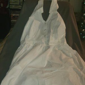 White summer halter dress-New never worn